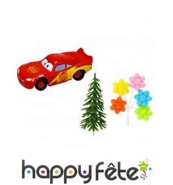 4 figurines de Cars pour gâteau