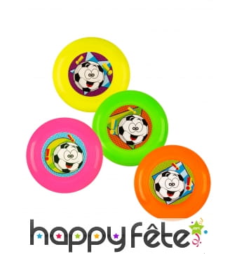 4 mini frisbees multicolores