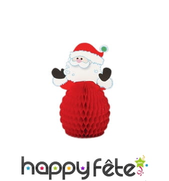 4 Mini Père Noël centre de table, 15cm