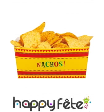 4 Pots Nachos en carton 14 cm