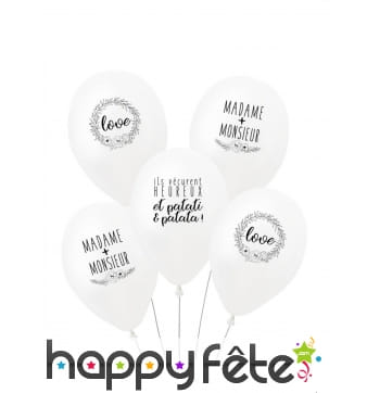 5 Ballons Il était une fois de 27cm