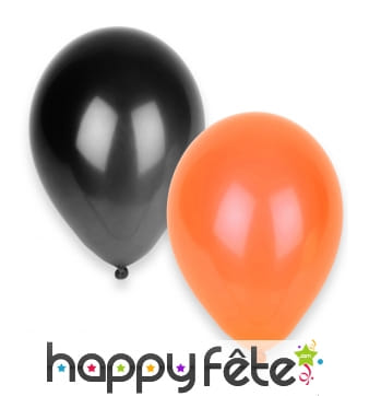 50 Ballons noirs et orange