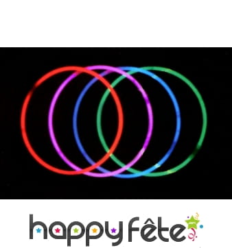 50 colliers lumineux rouge