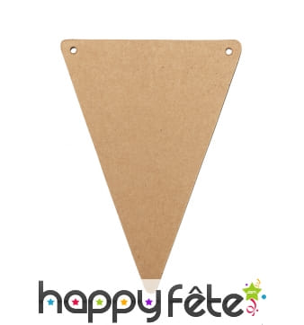 5 Fanions kraft de 21 x 15 cm, DIY