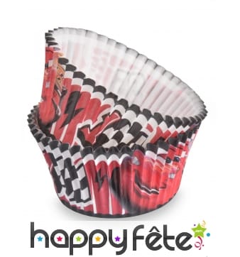 50 Moules Cars pour cupcake de 7 cm