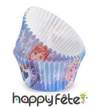 50 Moules La Reine des Neiges pour cupcake de 7 cm