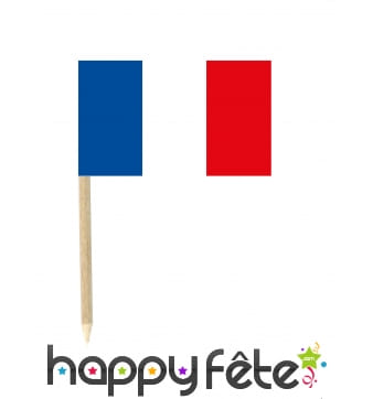 50 mini-piques apéritifs drapeau France