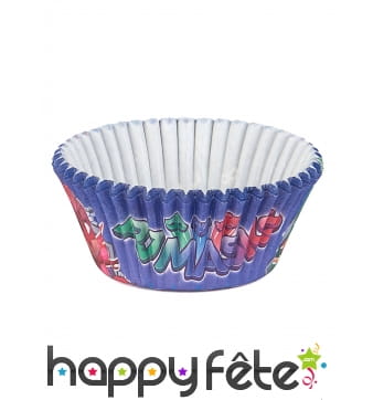 50 Moules Pyjamasques pour cupcake de 5cm