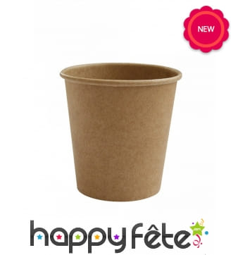 50 petits Gobelets kraft de 120ml