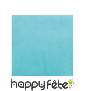50 Serviettes bleue ciel, ouate 30 x 39