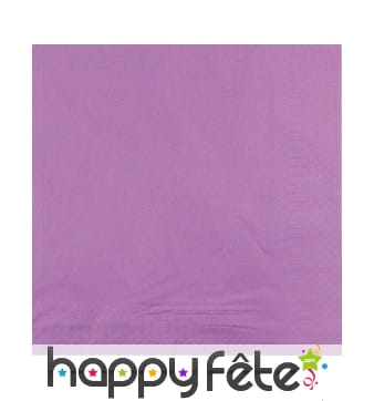 50 Serviettes lavande, ouate 30 x 39