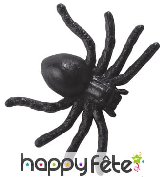60 fausses araignées noires de 3,5cm