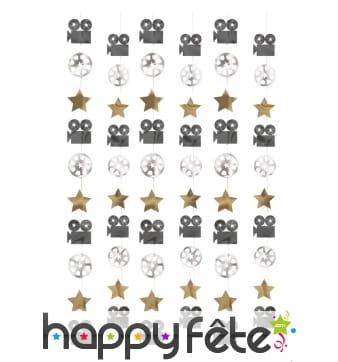 6 guirlandes cinéma à suspendre