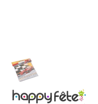 6 invitations formula racer