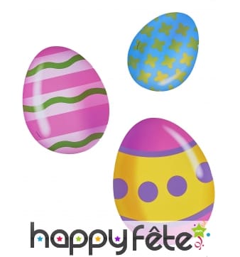 6 oeufs de pâques cartonnés