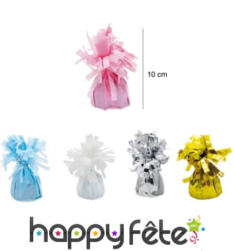 6 Poids ballons avec franges