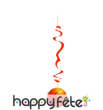 6 Suspensions Ballons de basket 80 cm