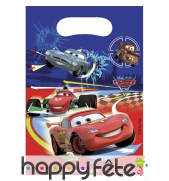 6 sacs cadeaux cars pixar