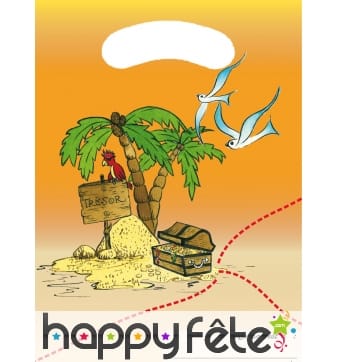 6 sacs cadeaux pirates