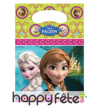 6 sacs cadeaux reine des neiges