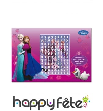 6 sets de table La Reine Des Neiges 2 27x40 cm