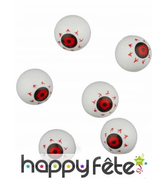 6 yeux décoratifs de 35mm