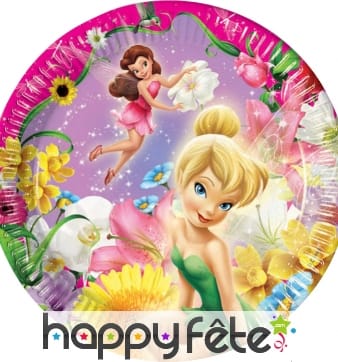 8 assiettes fée clochette