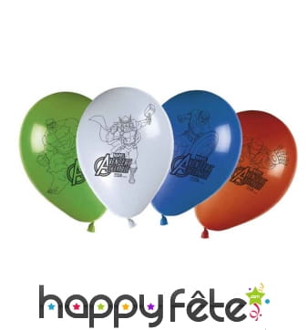 8 ballons Avengers de 27cm