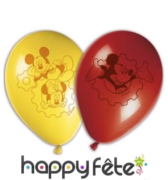 8 ballons Mickey de 27cm