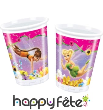 8 gobelets fée clochette