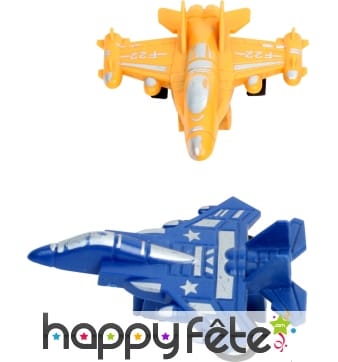 Avion avec roue rétro-friction