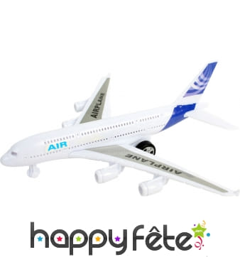 Avion de ligne 15/20 cm rétro-friction