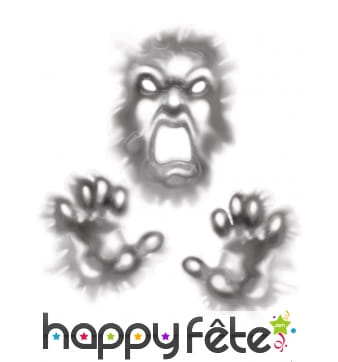 Autocollant de monstre enfermé, 76 cm