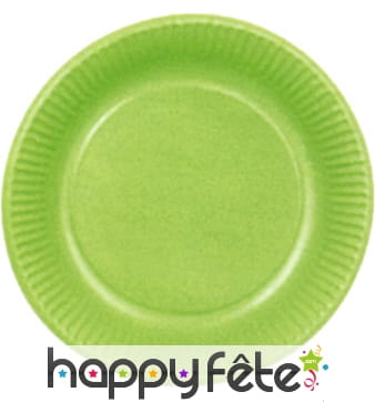 Assiettes en carton pistaches