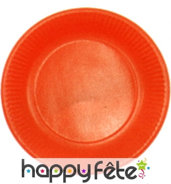 Assiettes en carton rouges