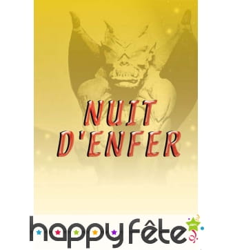 Affiche nuit d'enfer