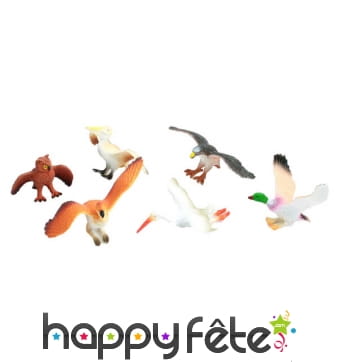 Animal oiseau pvc 9cm assorti