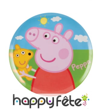 Assiette Peppa pig de 20 cm en mélamine