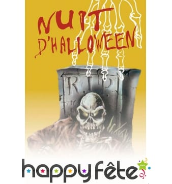 Affiche pour soirée Halloween