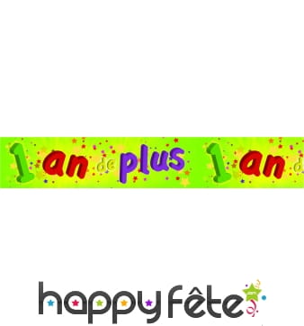 Banderole "1 an de plus"