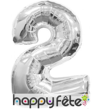 Ballon 2 ans aluminium