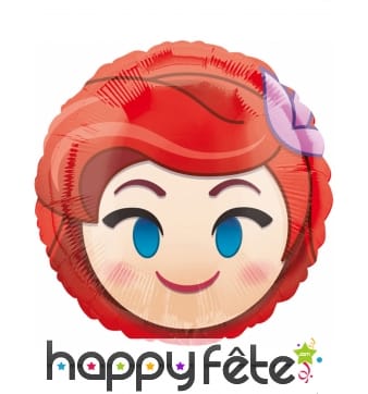 Ballon Ariel émoticone de 43cm