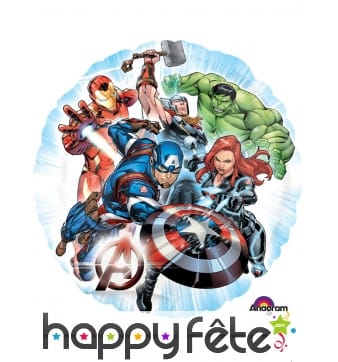 Ballon Avengers en alu de 43cm