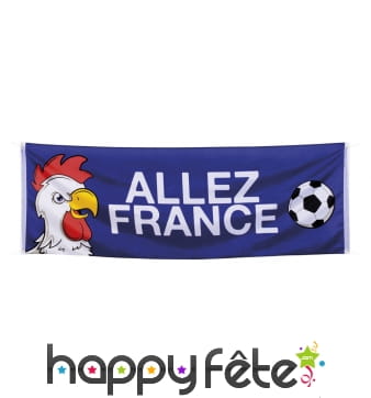 Bannière Allez France de 220 cm