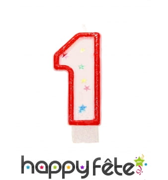 Bougie anniversaire forme n°1