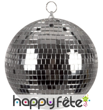 Boule à facette argentée de 20cm