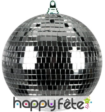 Boule à facettes argentée polystyrene