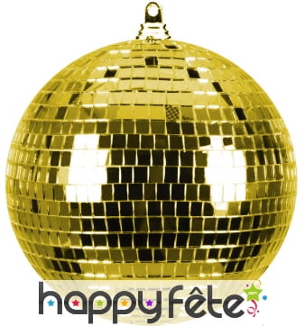 Boule à facettes or