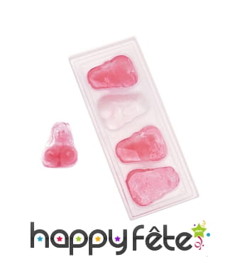 Bac a glacon original paire de seins