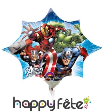 Ballon Avengers sur tige